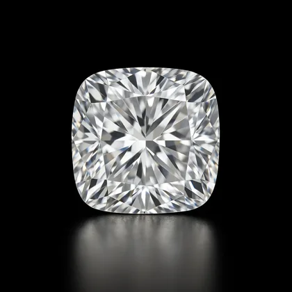 Cushion lab grown diamond