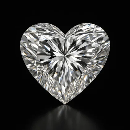 Heart lab grown diamond