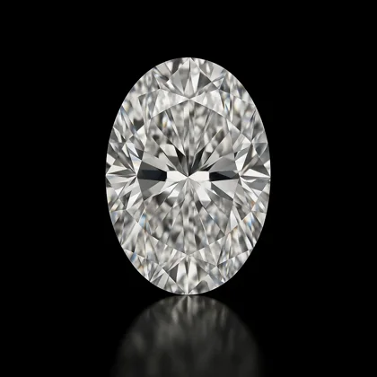 Oval lab grown diamond
