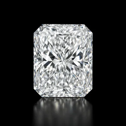 Radiant lab grown diamond