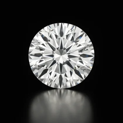 Round lab grown diamond
