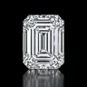 Emerald cut diamond