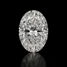 Oval cut diamond