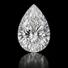 Pear cut diamond