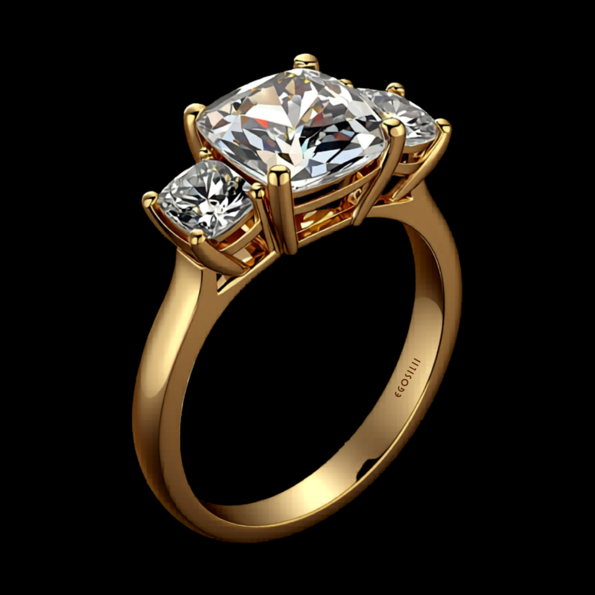 Luce Dorata — lab-grown diamond ring
