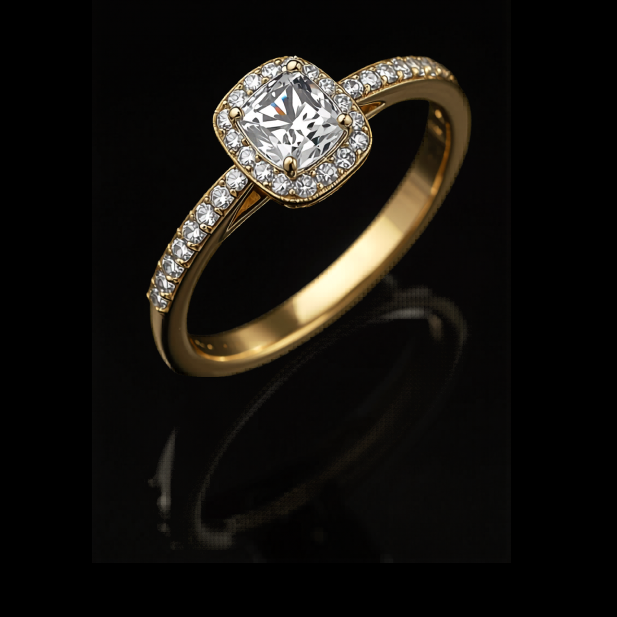 Luce Dorata — lab-grown diamond ring