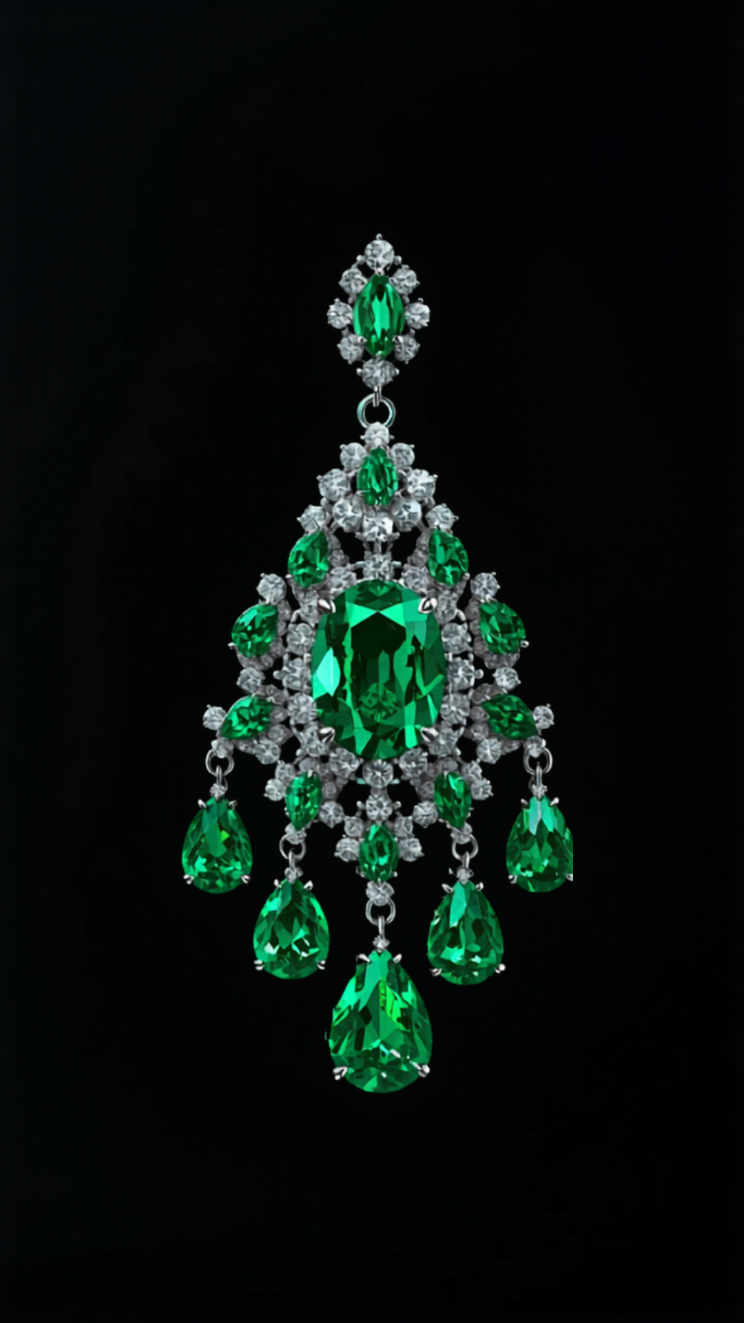 Chiaroscuro di Platino — lab-grown diamond earring