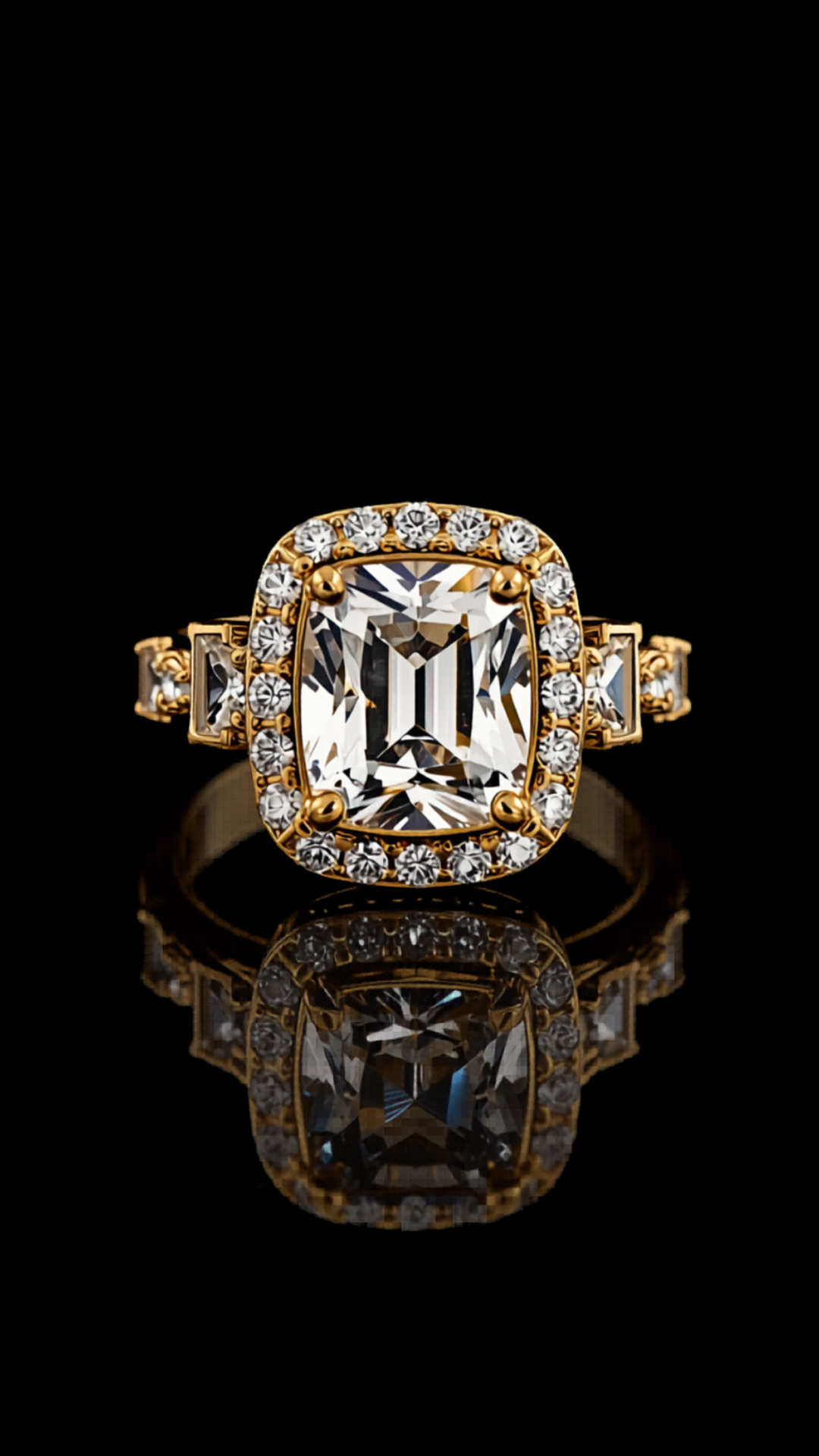 Luce Dorata — lab-grown diamond ring
