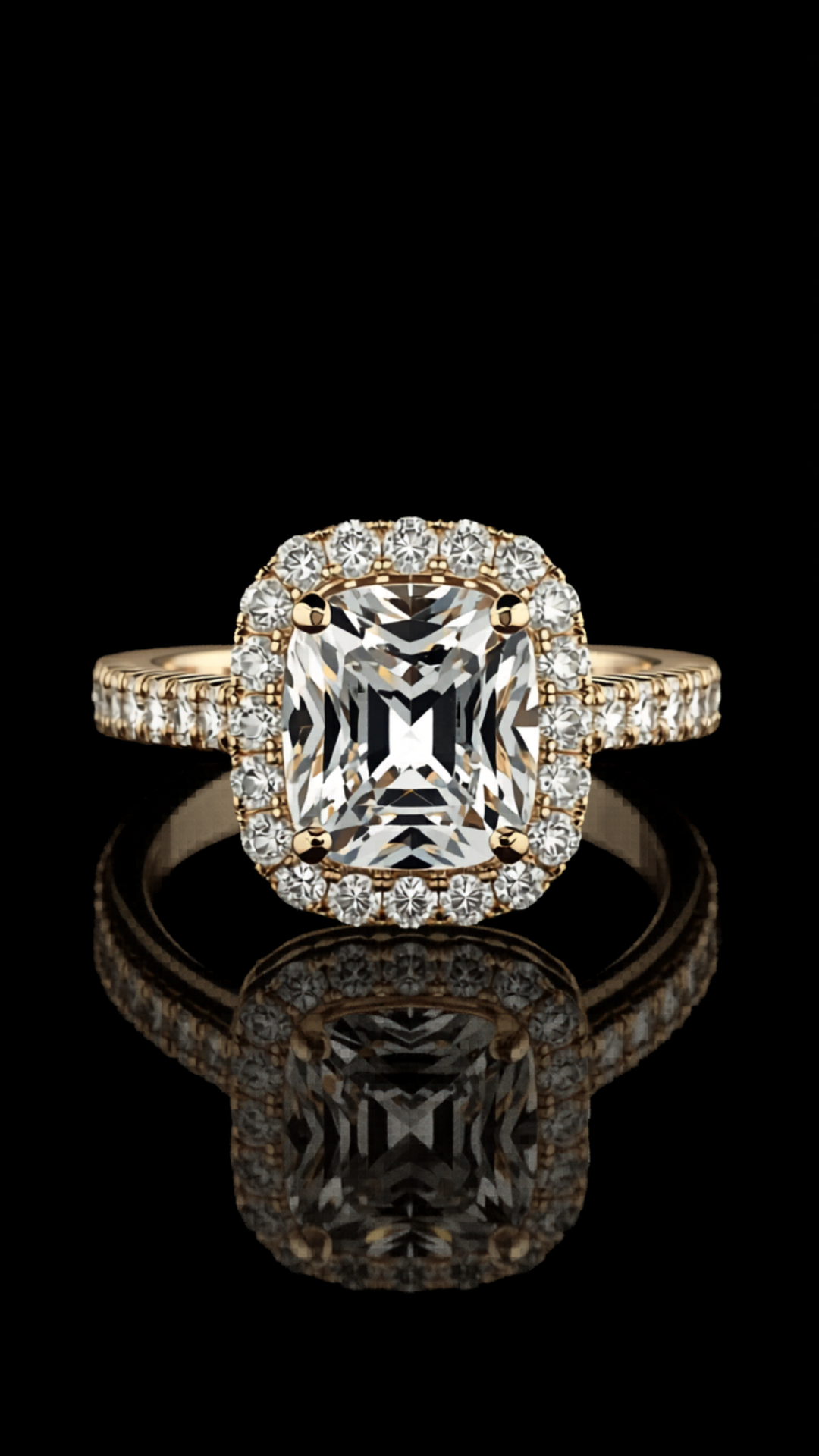 Gioia Dorata — lab-grown diamond ring