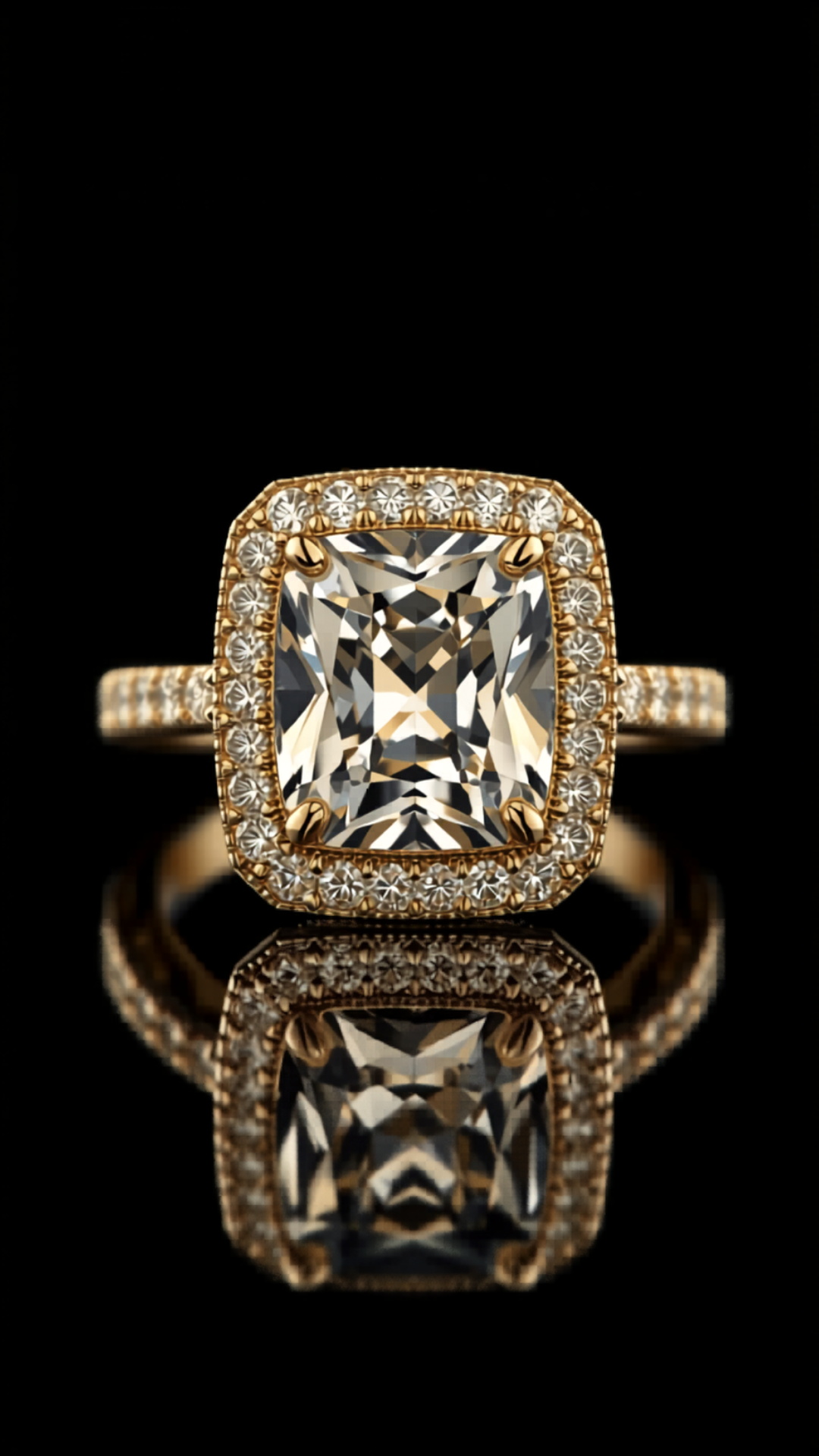 Luce d'Oro — lab-grown diamond ring