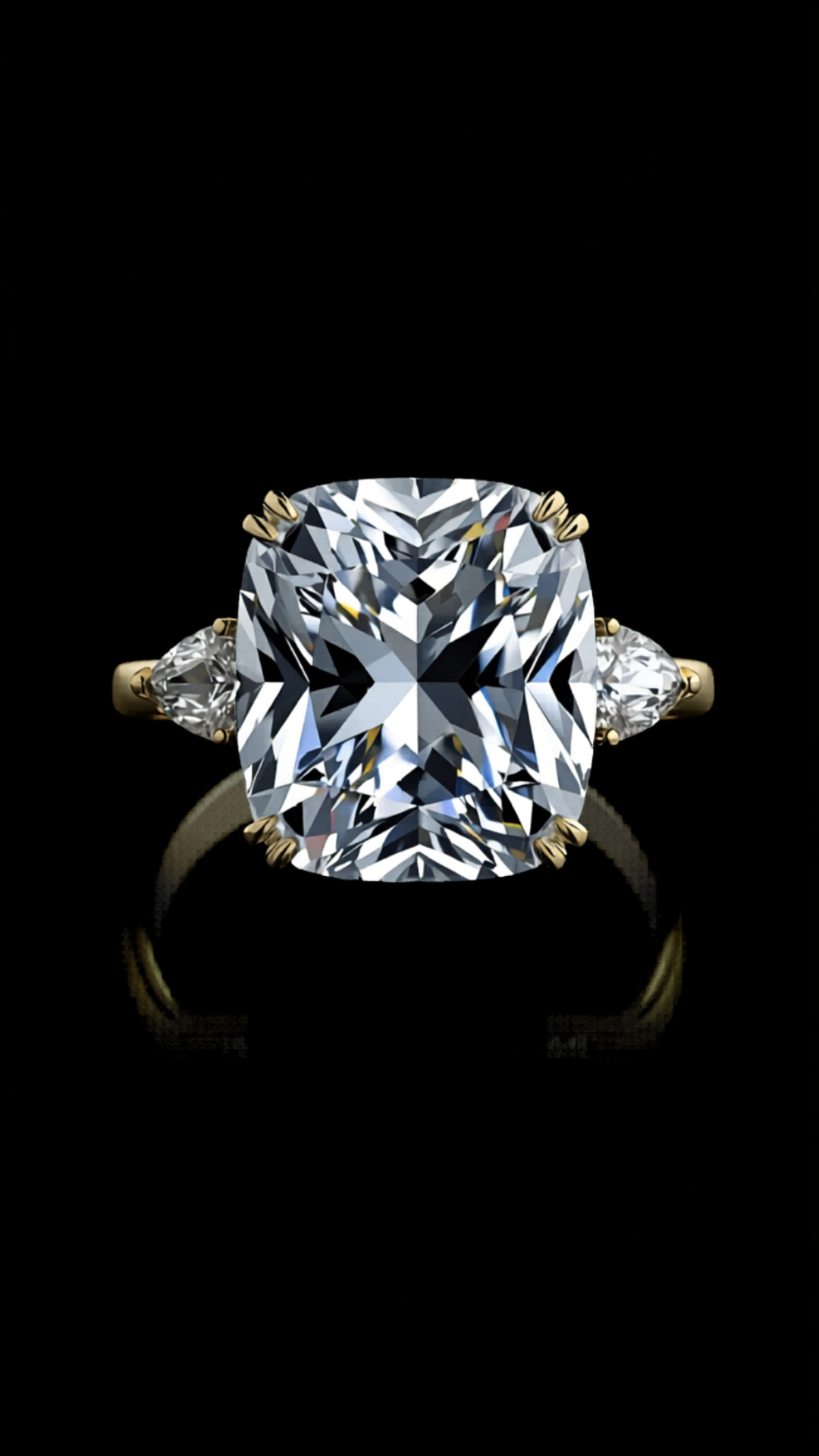 Gioia Celeste — lab-grown diamond ring