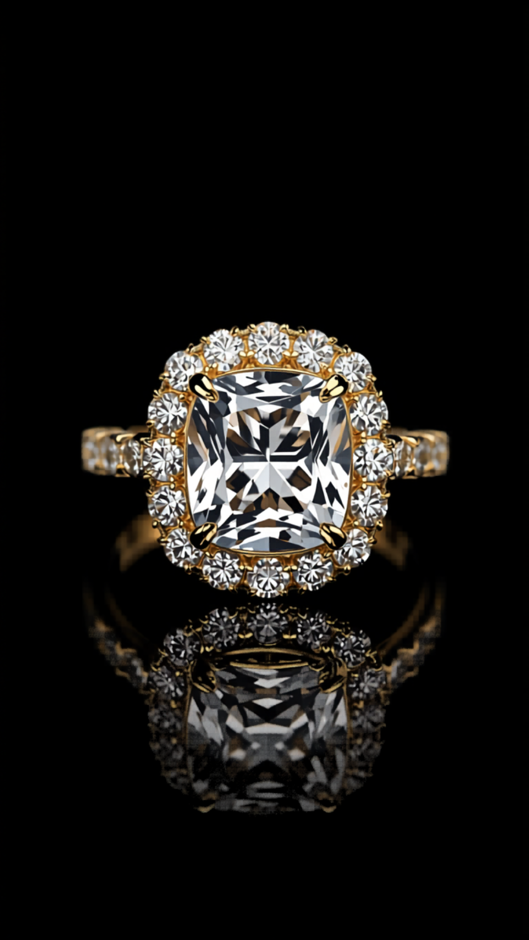 Luce Dorata — lab-grown diamond ring