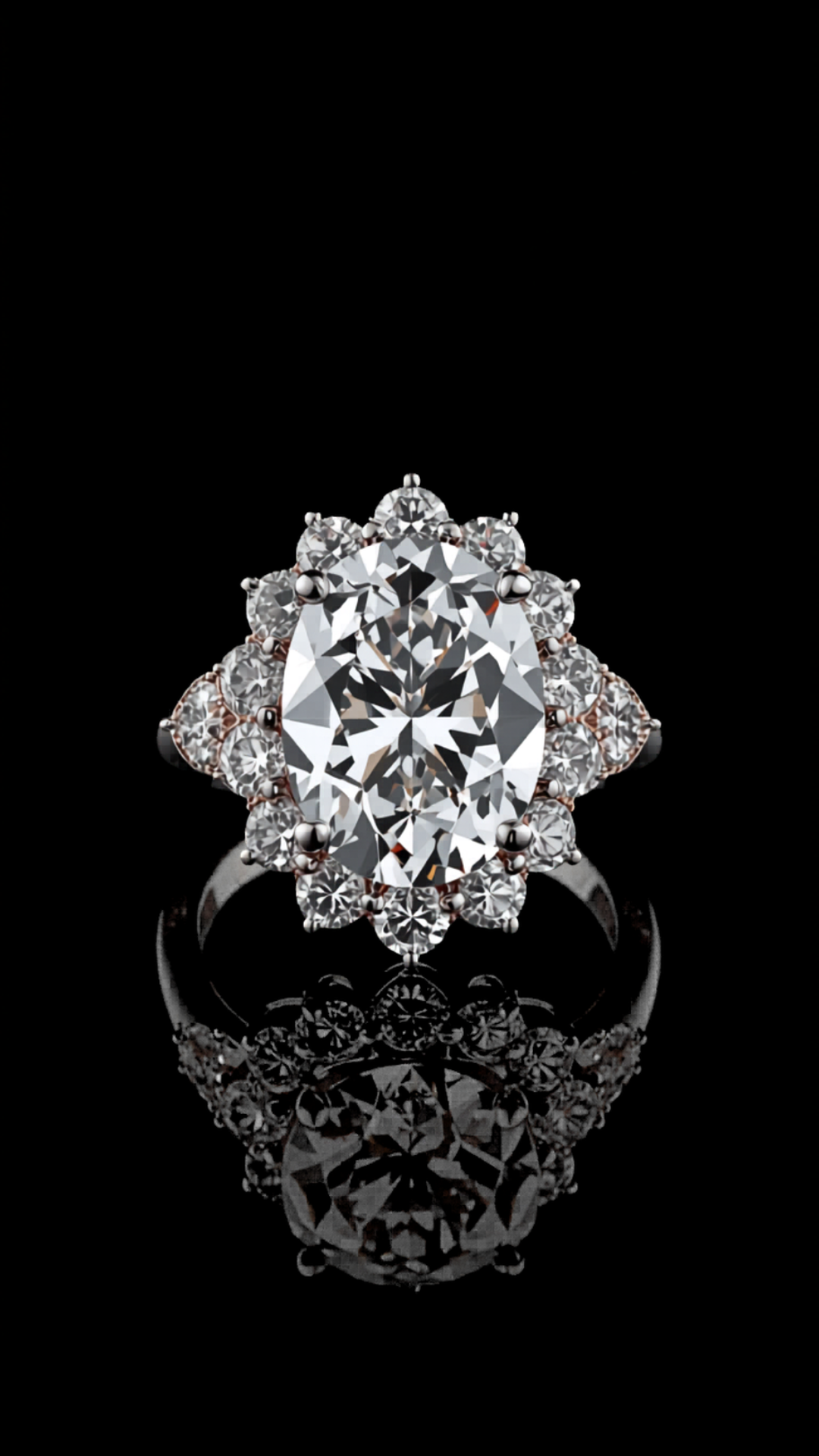 Lacrima d'Oro — lab-grown diamond ring