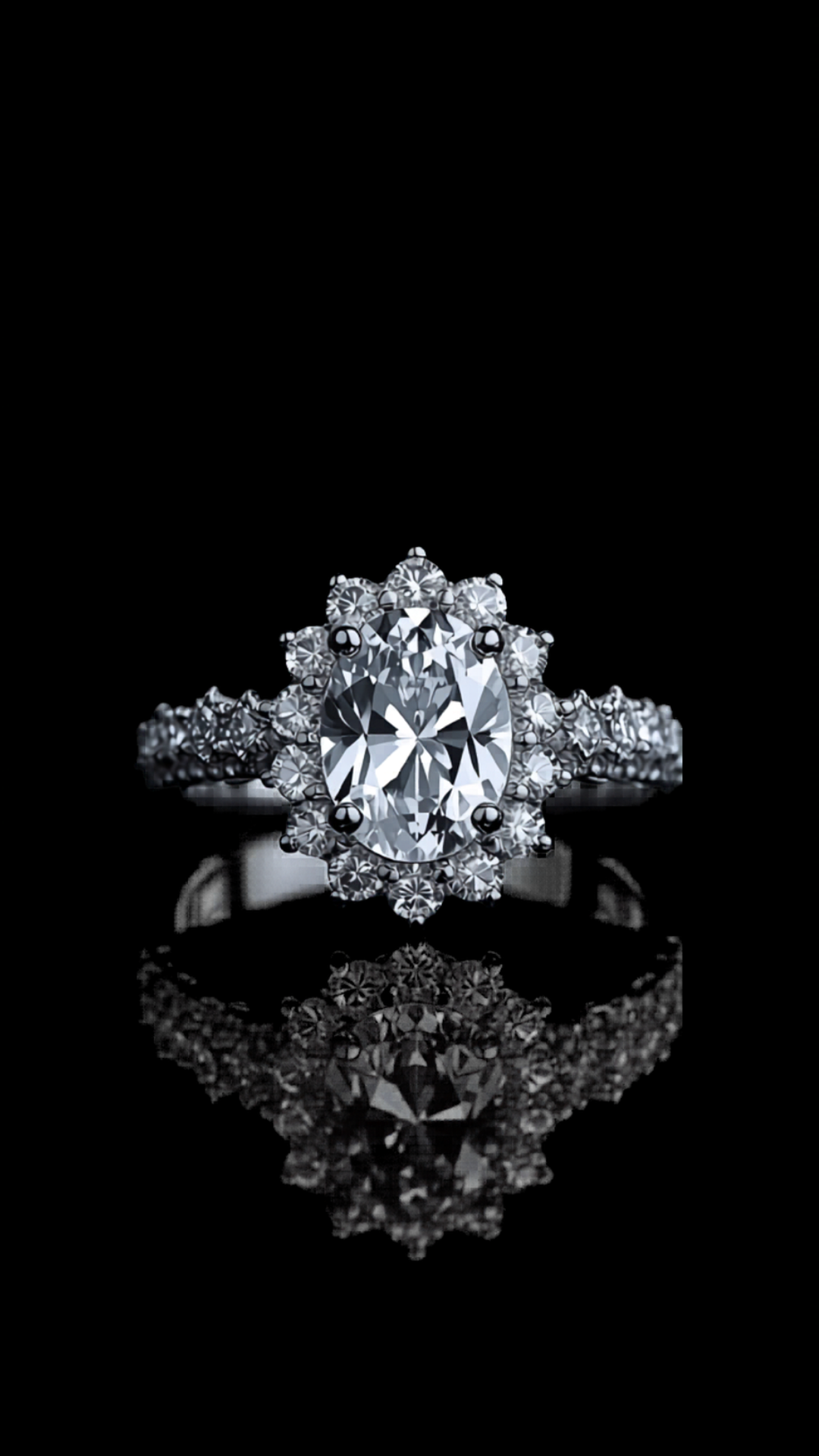 Lacrima d'Oro — lab-grown diamond ring