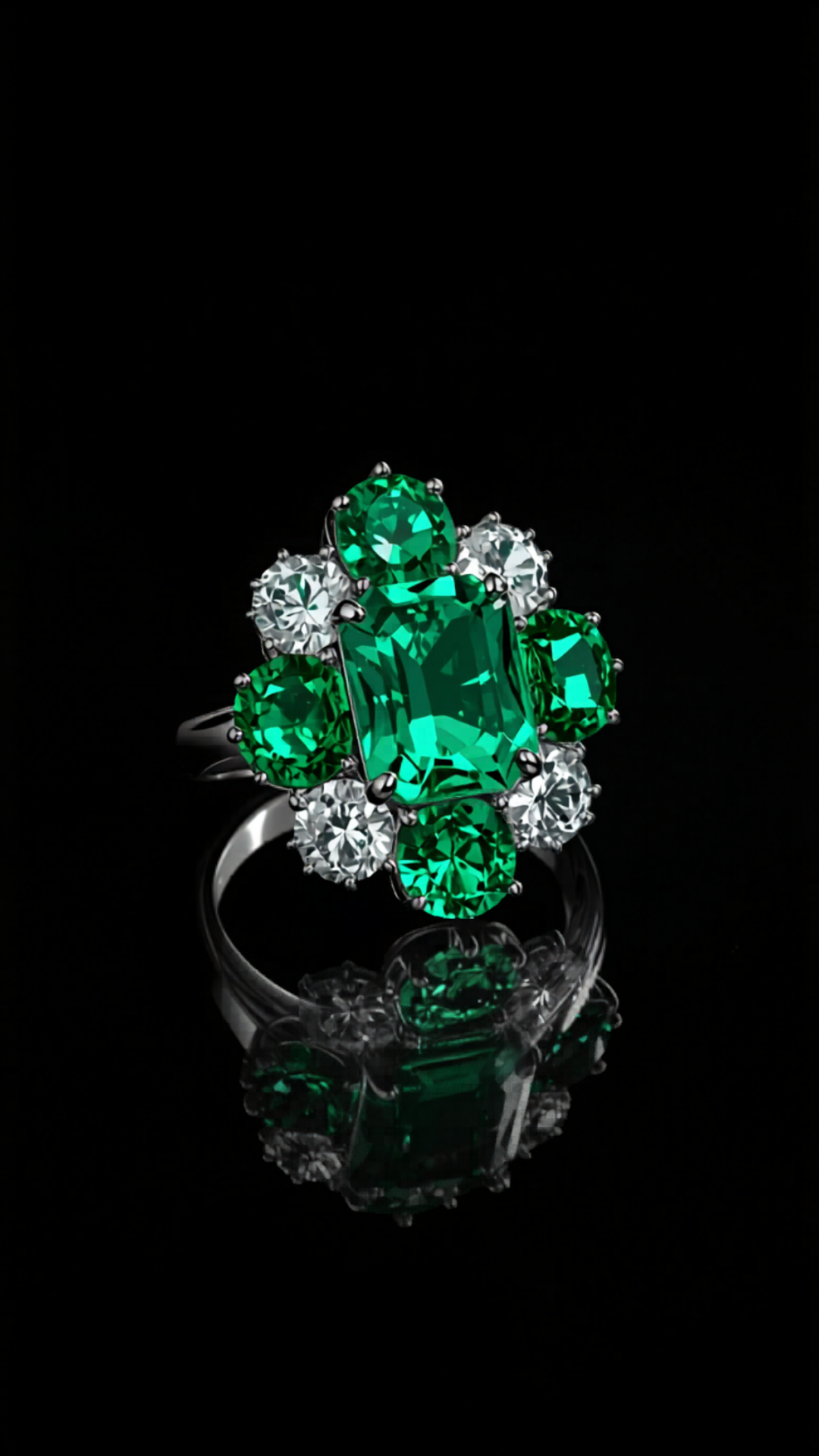 Cascata di Luce — lab-grown diamond ring