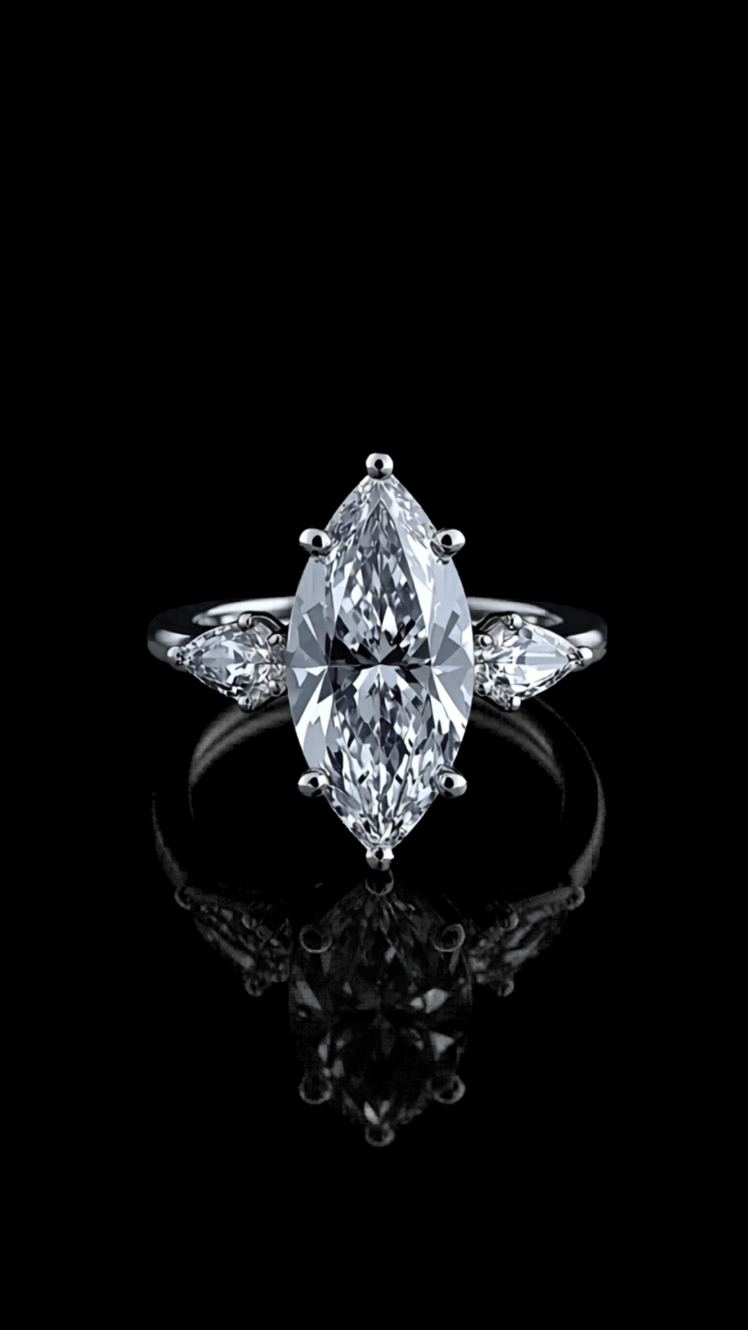 Lacrima di Luce — lab-grown diamond ring