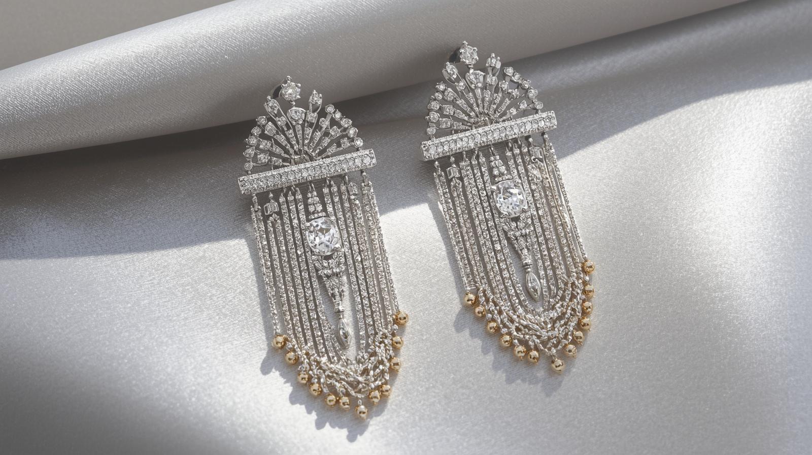 White Gold Canopy Earring