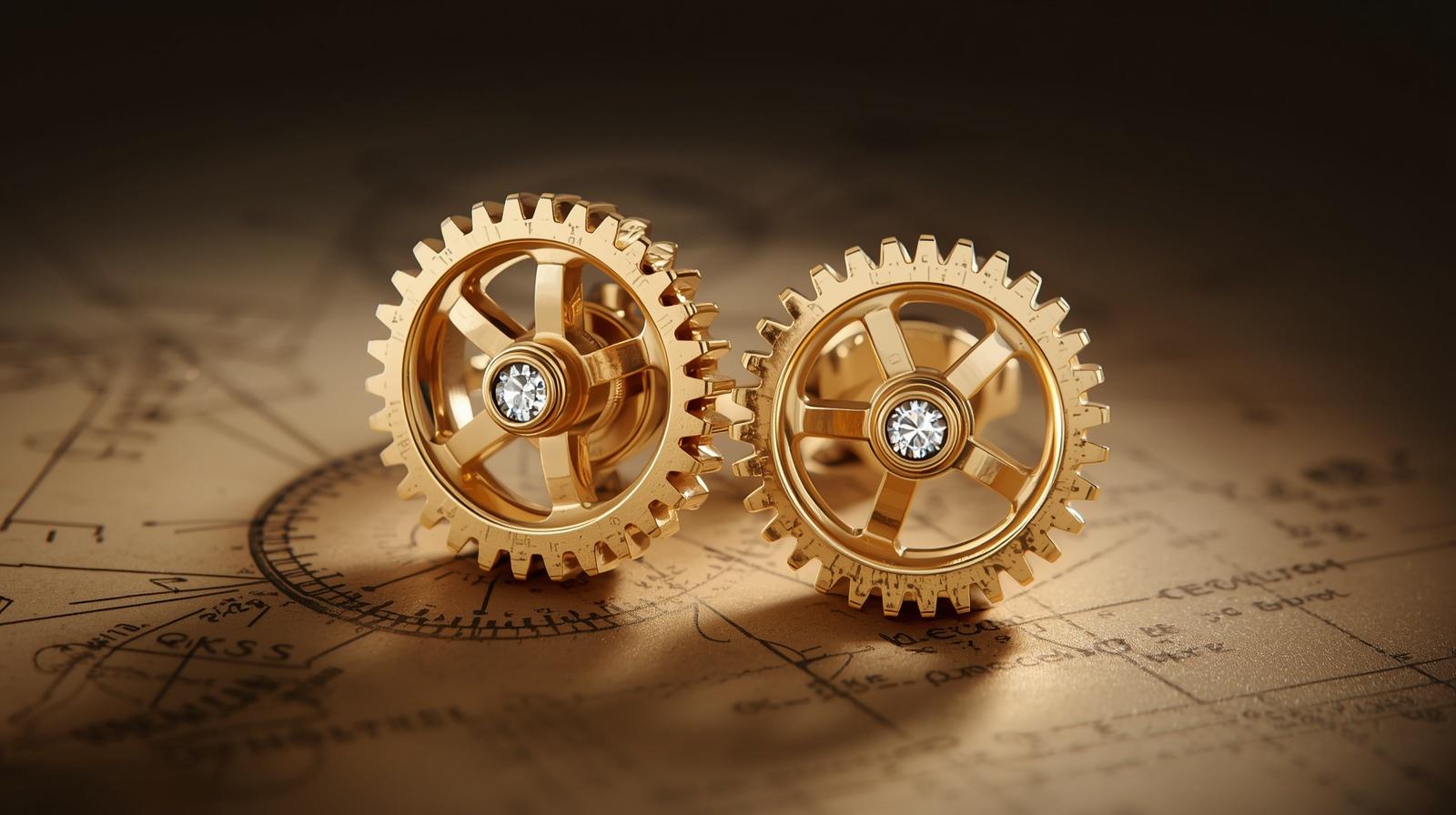 14K Yellow Gold Designer Earring