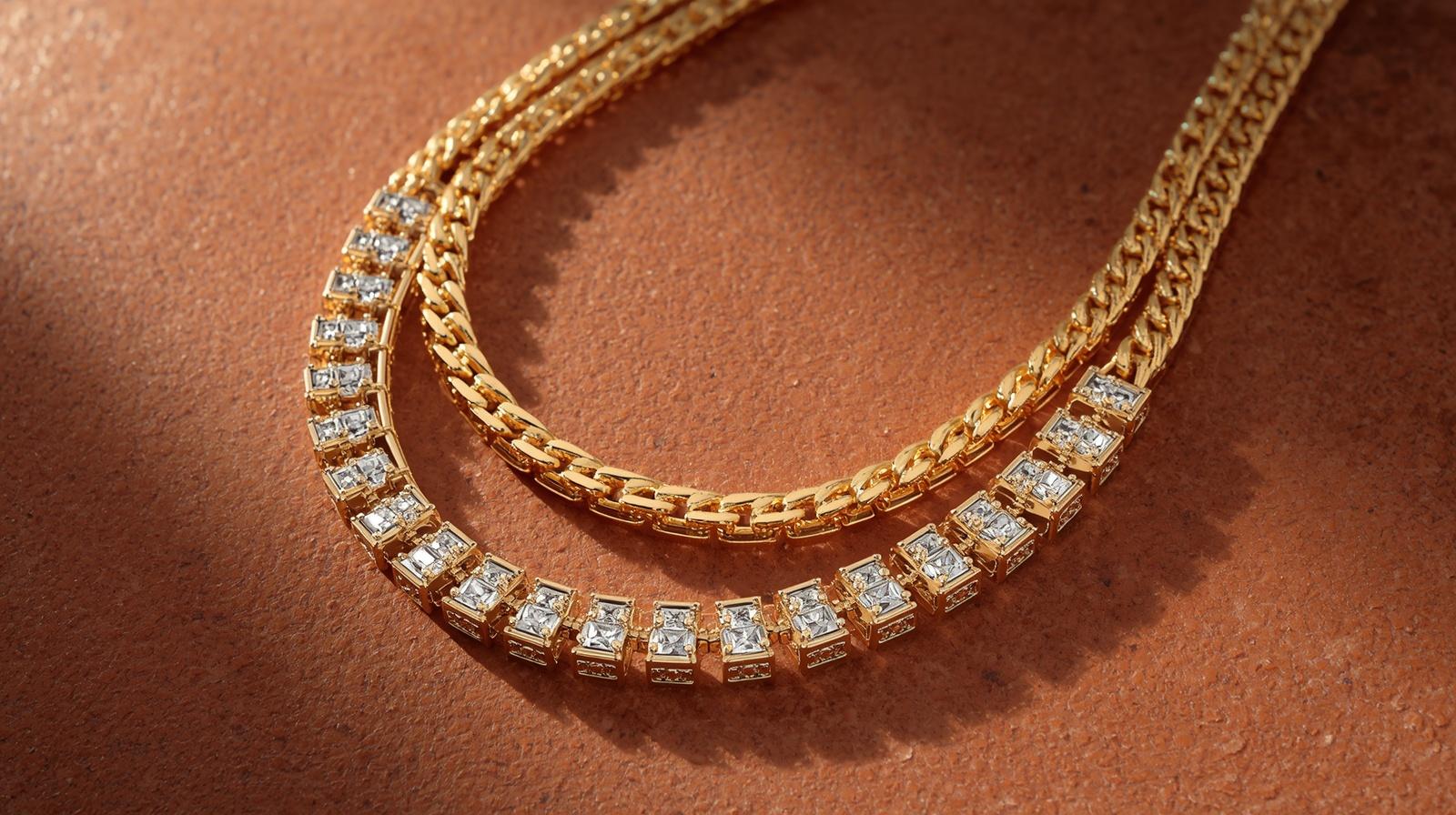 14K White Gold Chain Necklace