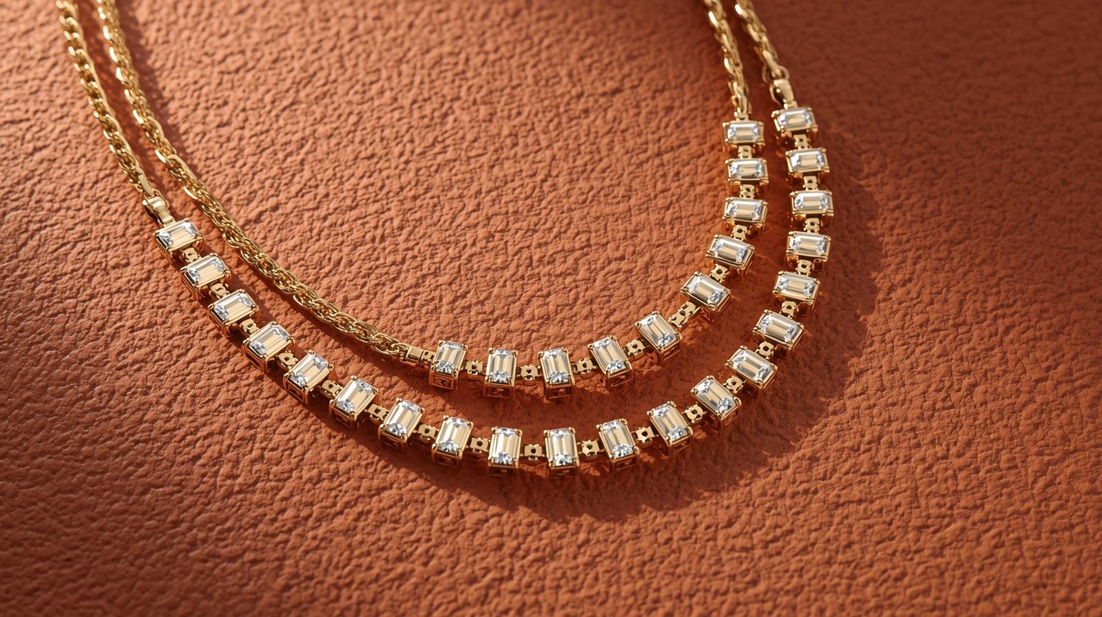 14K White Gold Chain Necklace