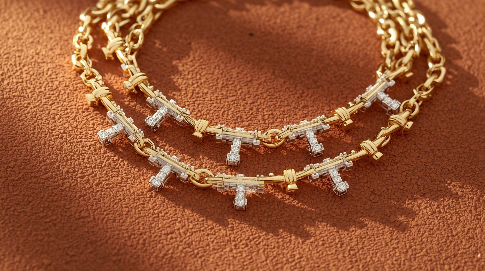 14K White Gold Chain Necklace