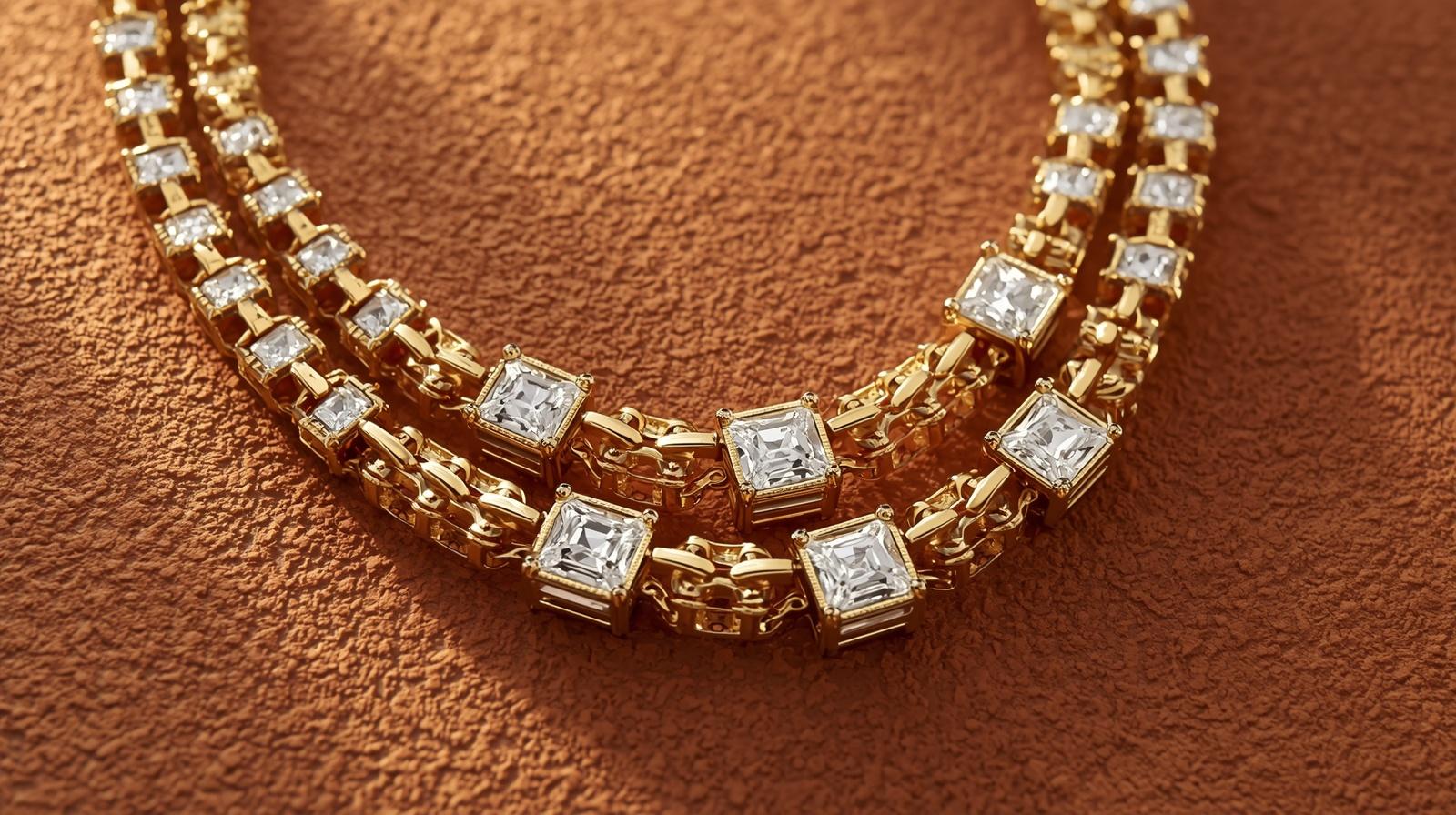 14K White Gold Chain Necklace