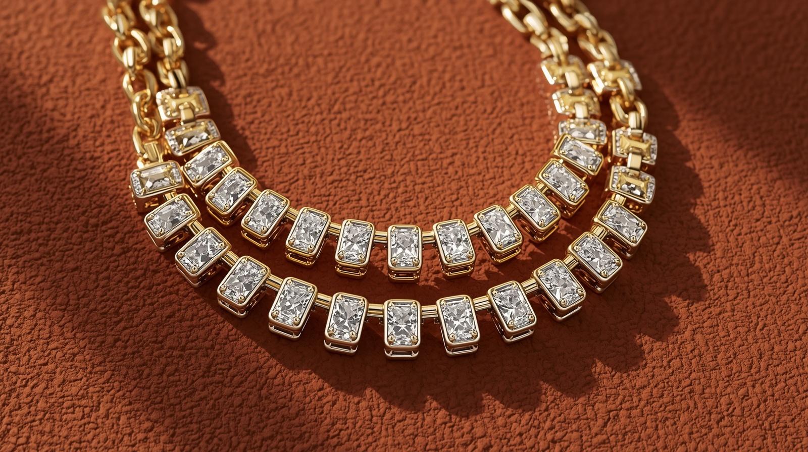 14K White Gold Chain Necklace