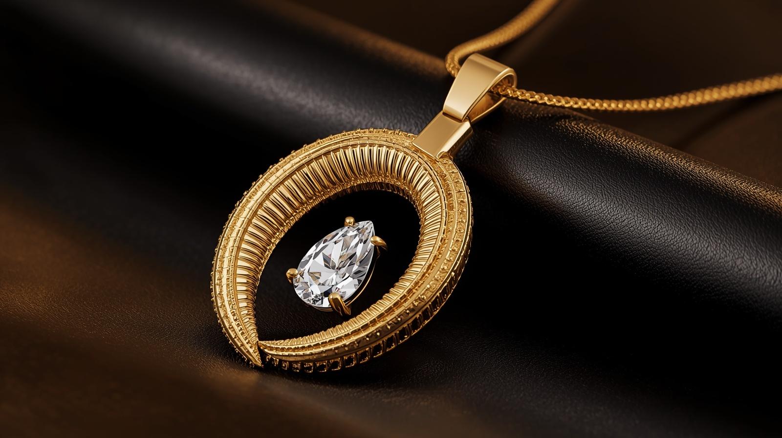 14K Yellow Gold Pendant Necklace