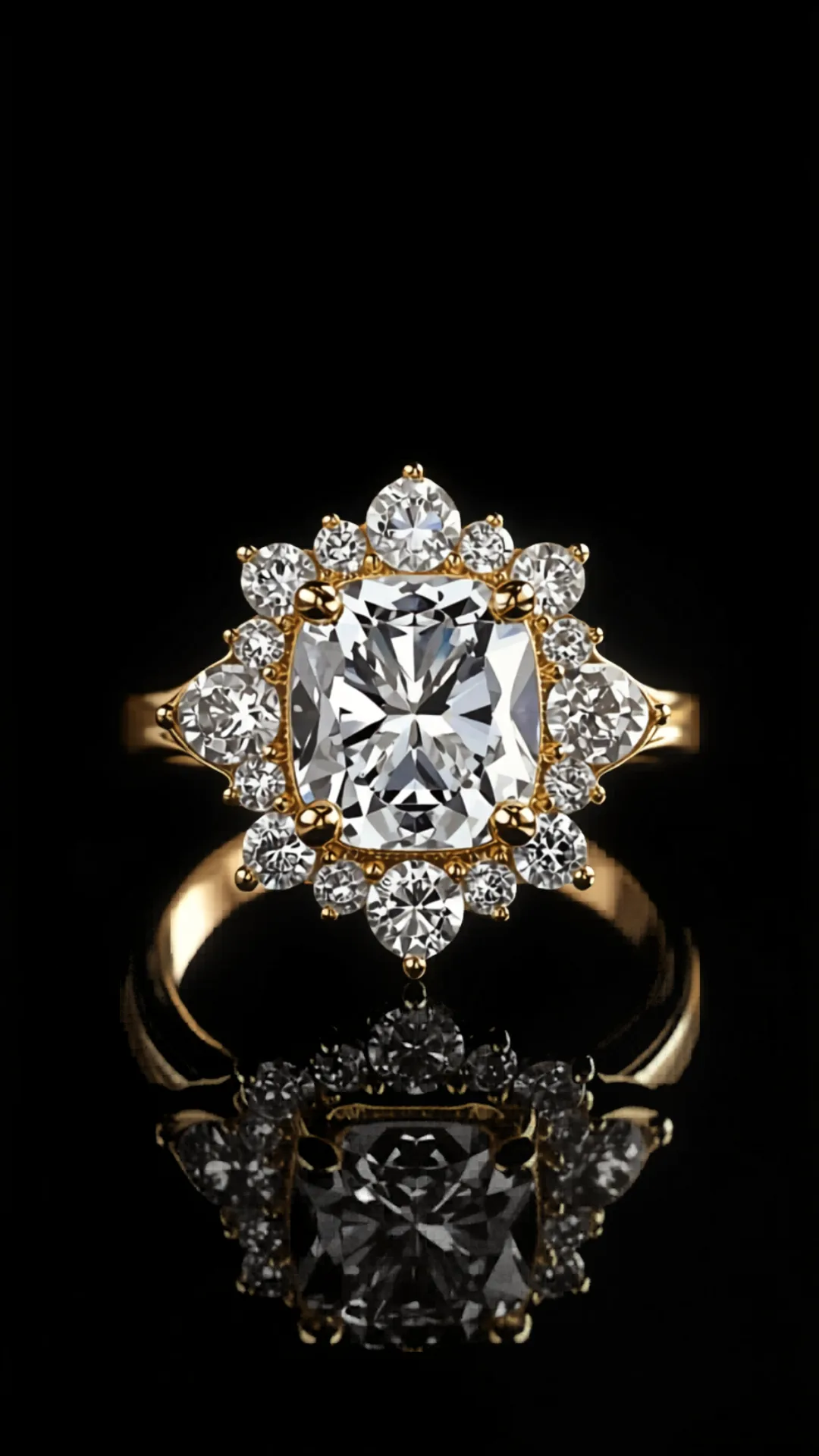 Luce Dorata — lab-grown diamond ring