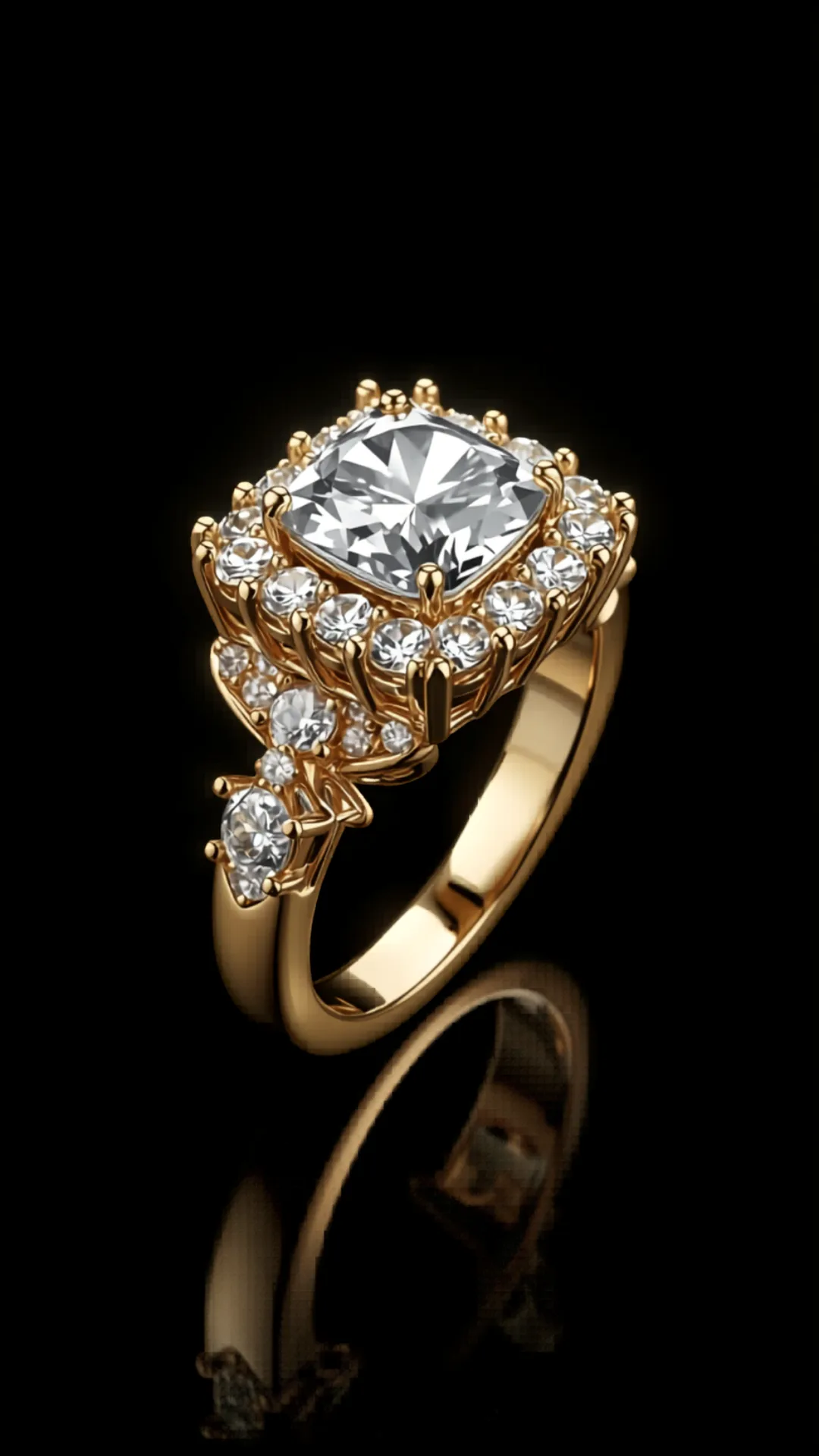 Aurora del Sol — lab-grown diamond ring