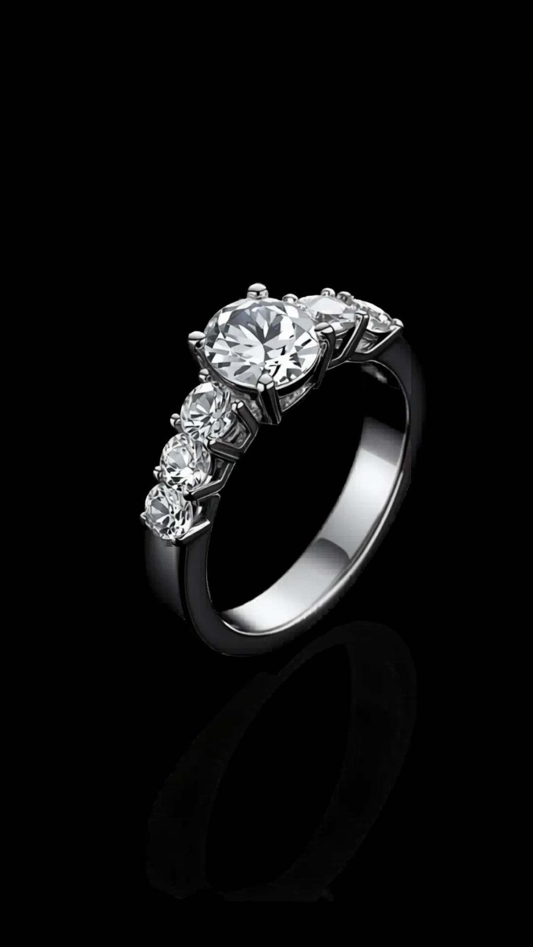 Luna di Platino — lab-grown diamond ring