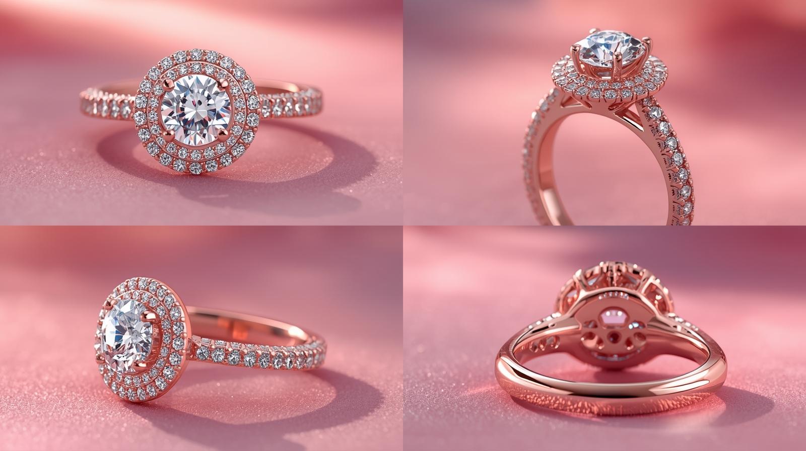 Elegant Halo Round