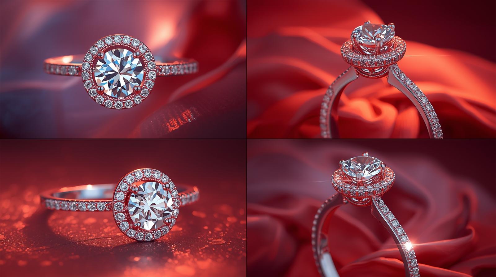 Elegant Halo Round