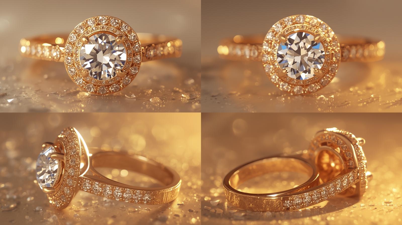 Elegant Halo Round