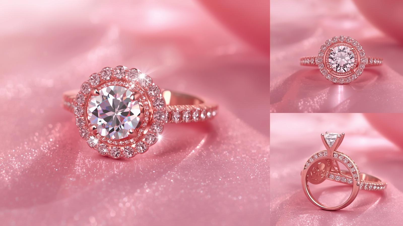 Elegant Hidden Halo Round