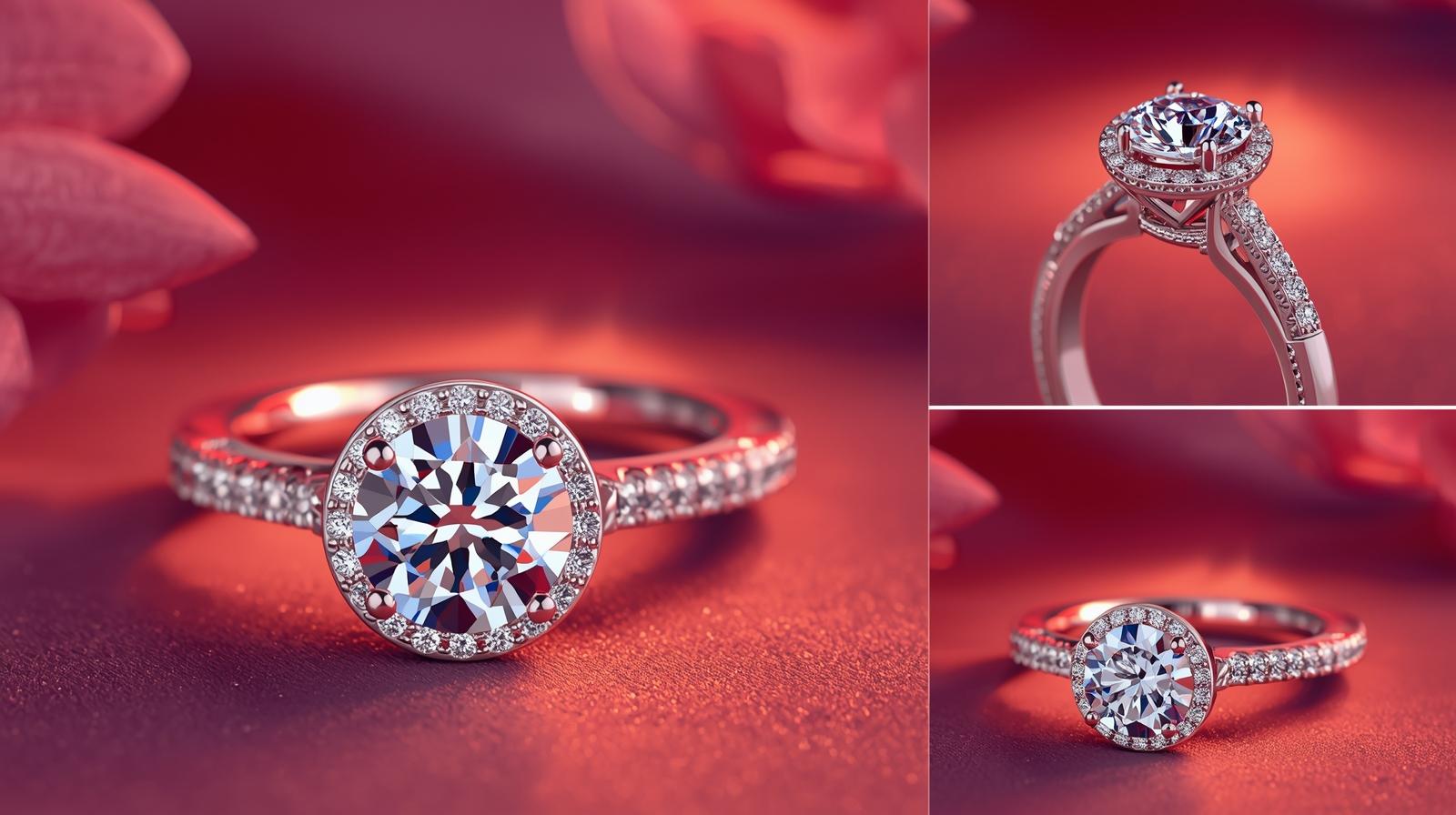 Elegant Hidden Halo Round