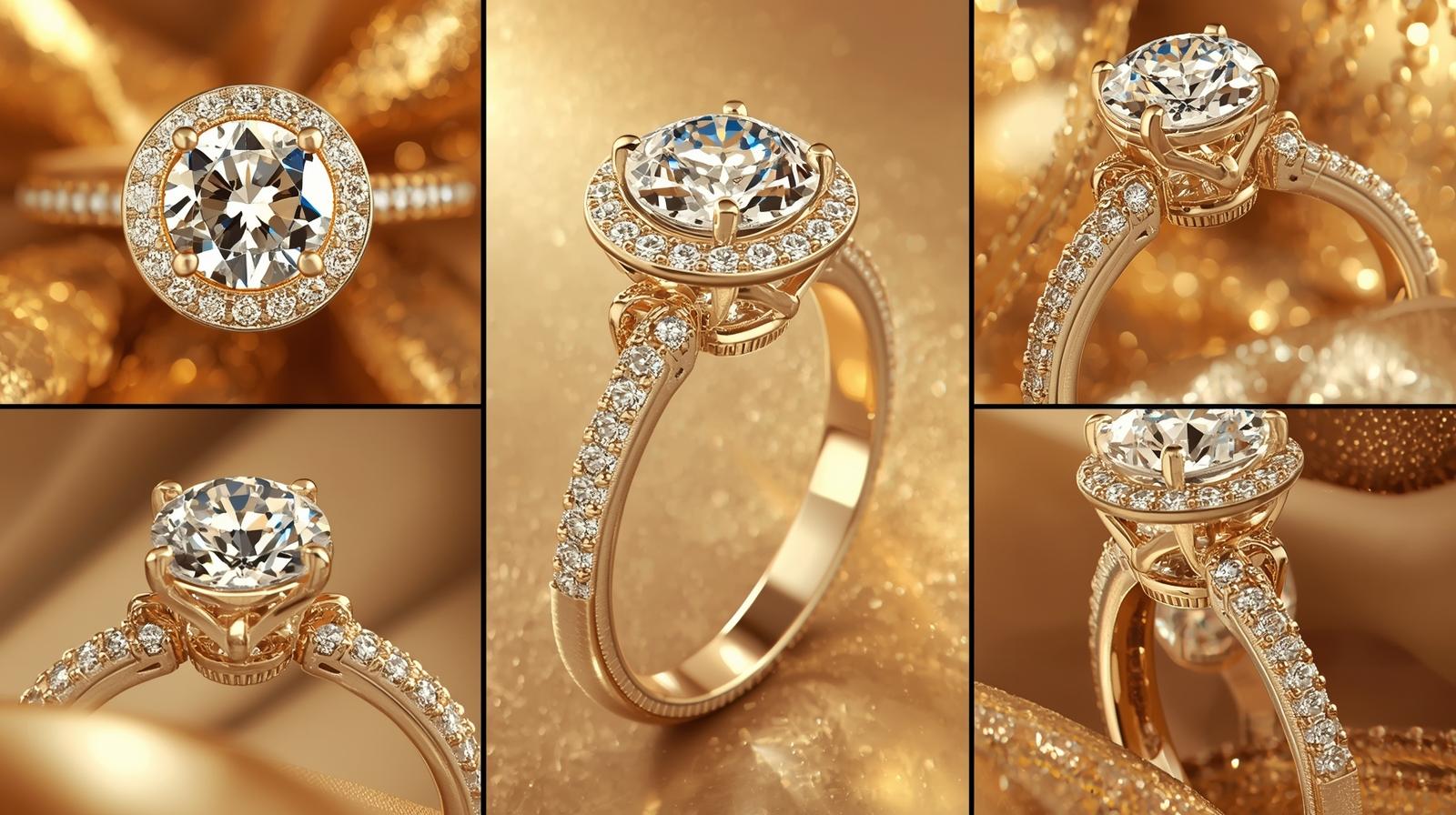 Elegant Hidden Halo Round