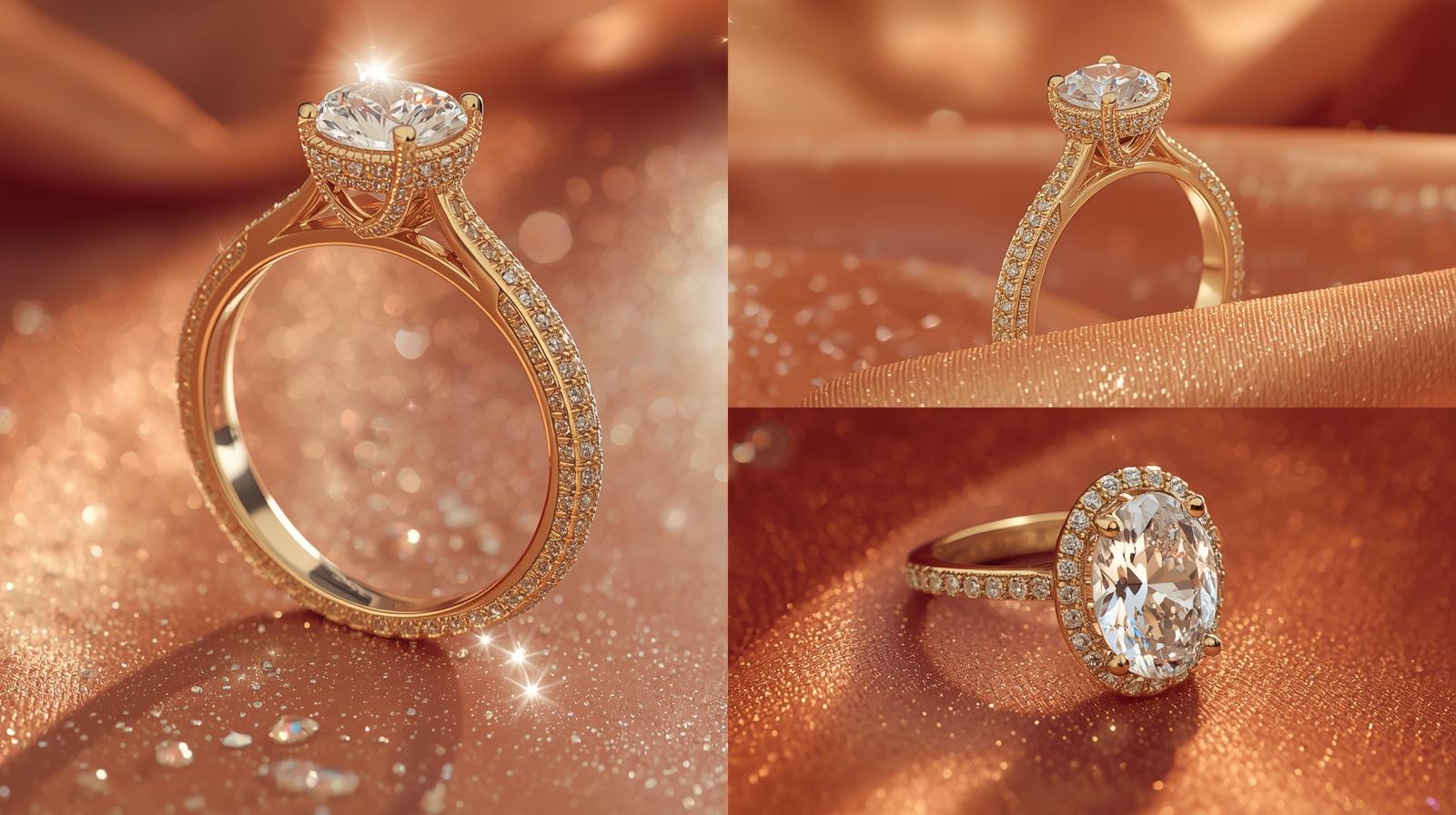 Elegant Pavé Oval