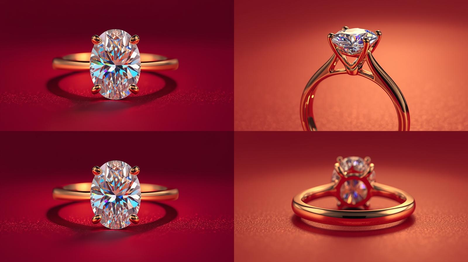 Elegant Solitaire Oval