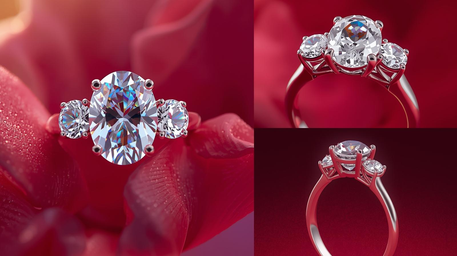 Classic Three-Stone Oval