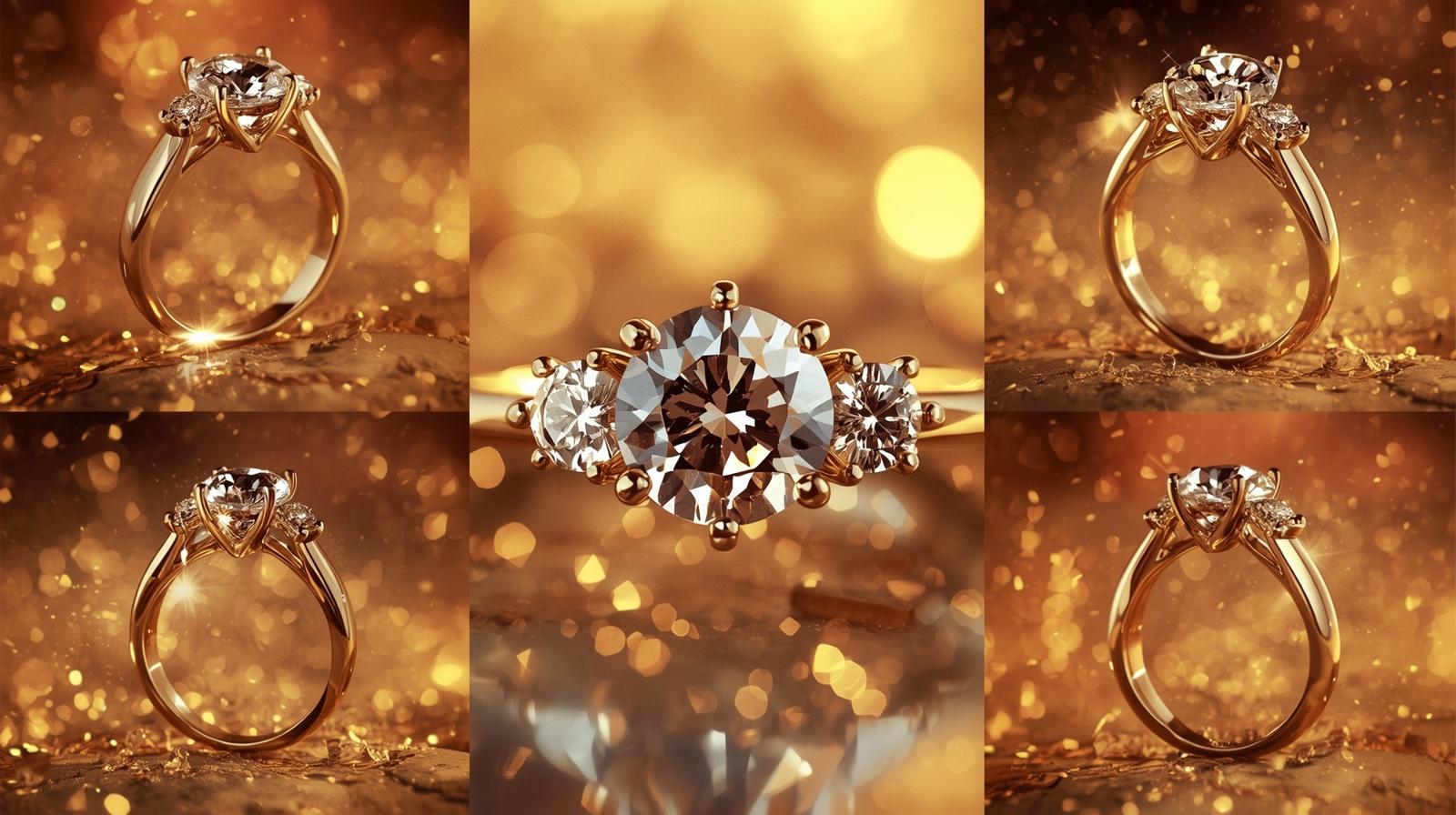 Elegant Three-Stone Round