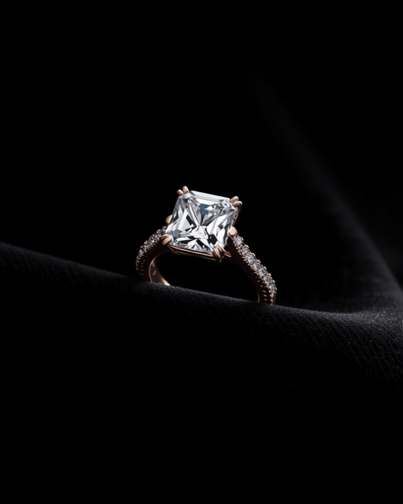 Empire Voilé — lab-grown ring