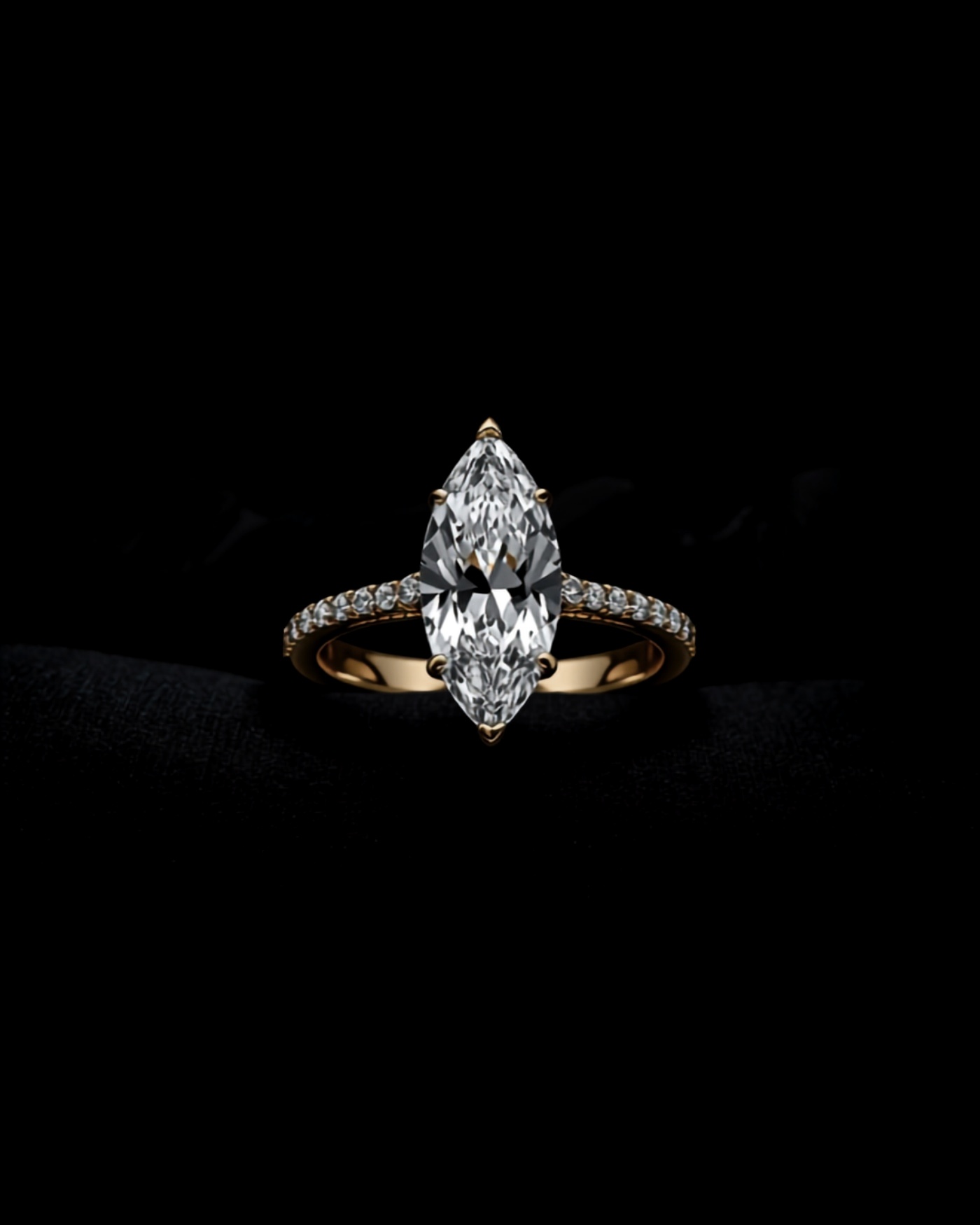 Cascade de Glace — lab-grown ring