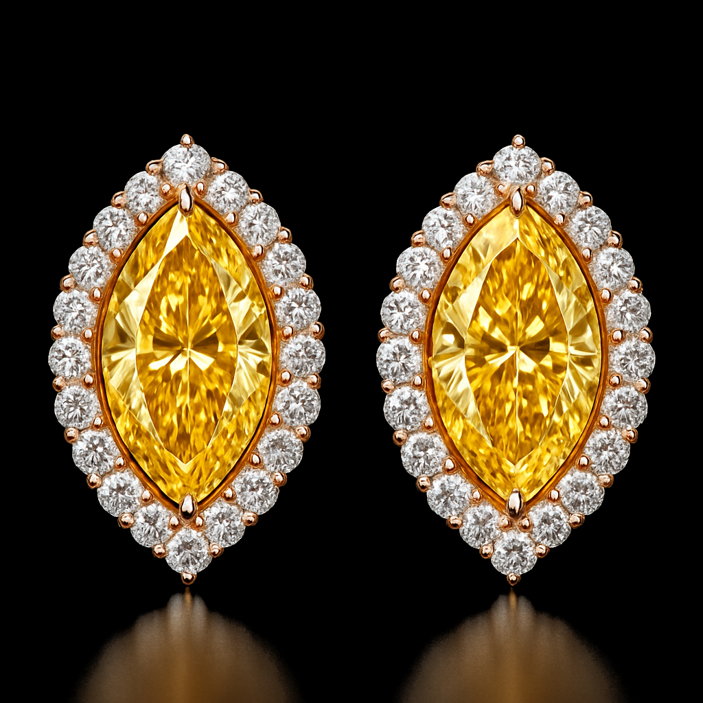 Lueur d’Or Secrète — lab-grown diamond earring