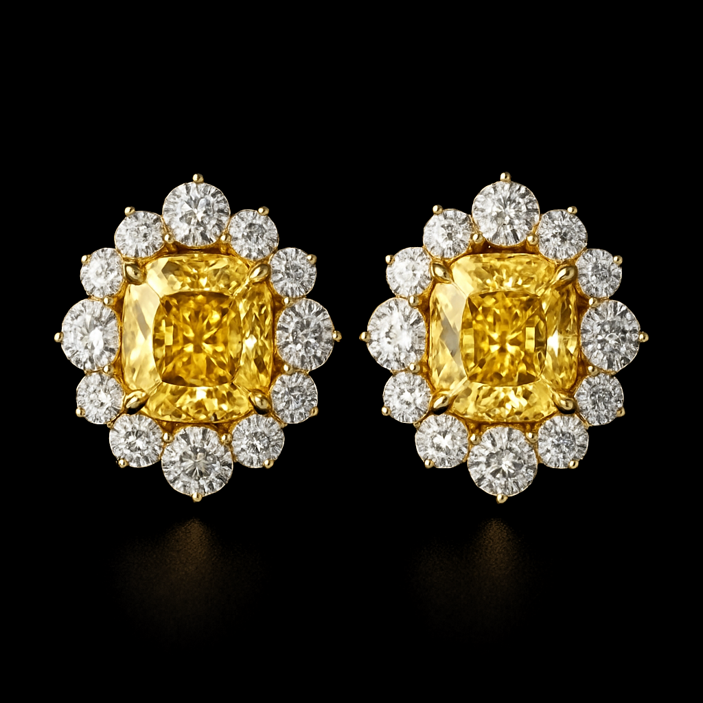 Aurore Dorée — lab-grown diamond earring