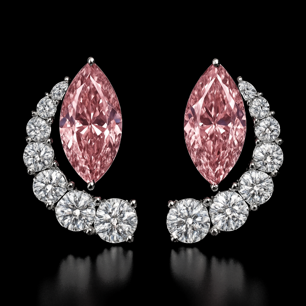 Comète du Cœur — lab-grown diamond earring