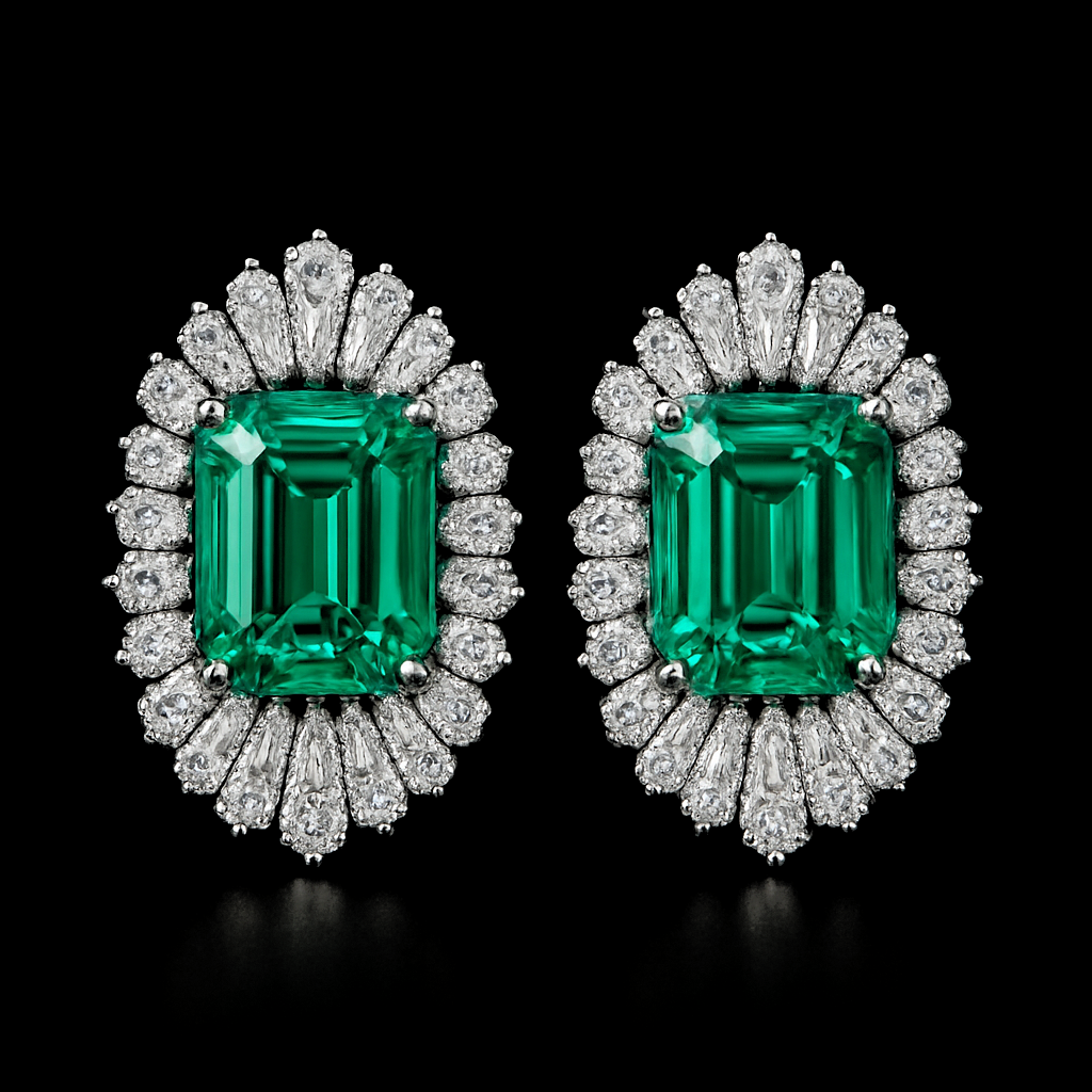 Émeraude de Grâce — lab-grown diamond earring