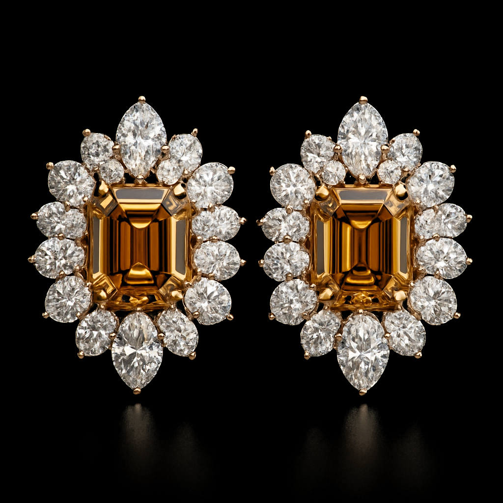 Fleur de Cristal — lab-grown diamond earring