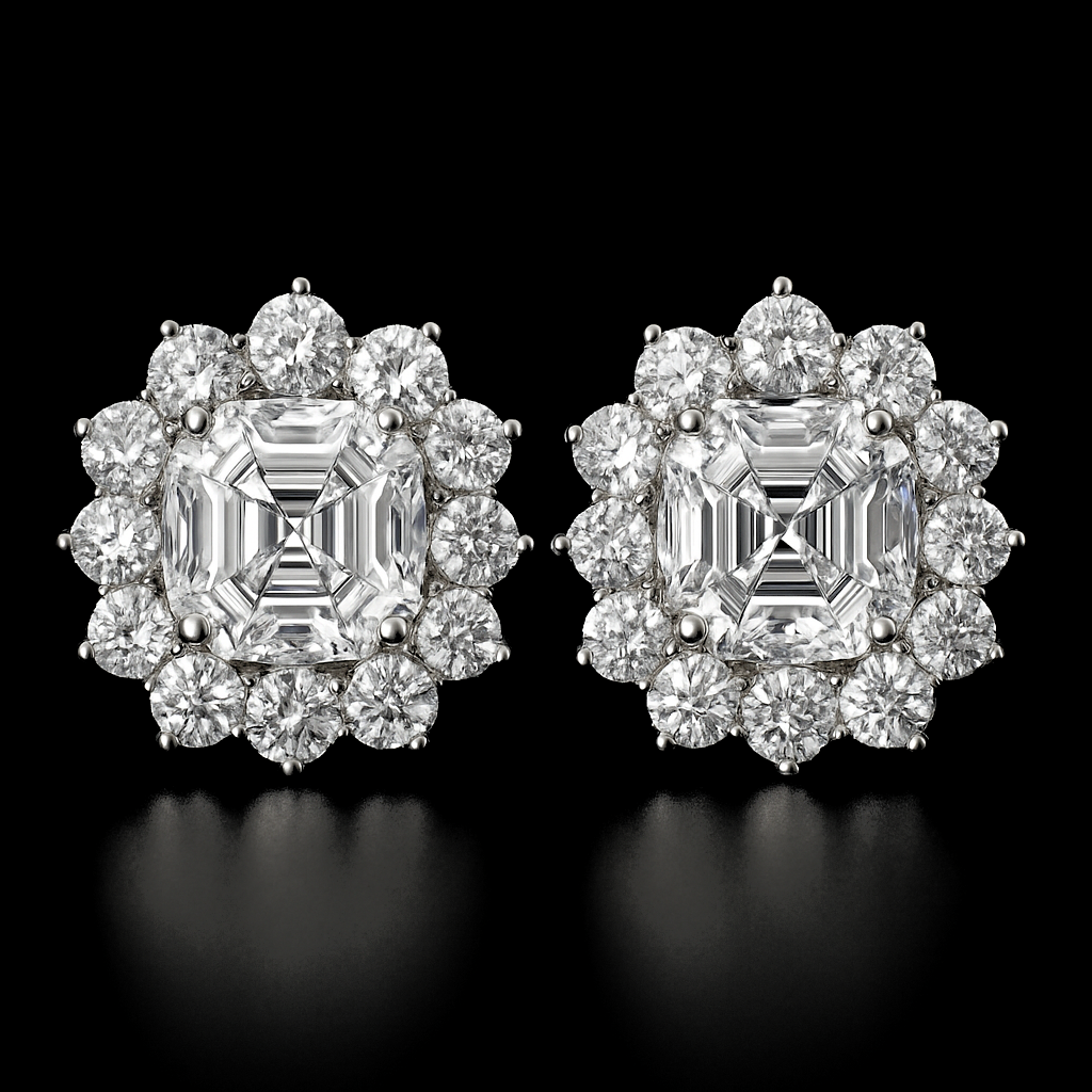 Fleur Éclatante — lab-grown diamond earring