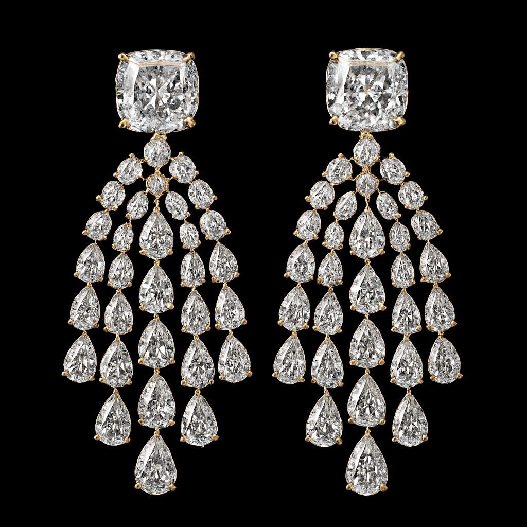 Comète de Minuit — lab-grown diamond earring